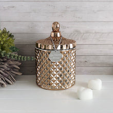 Load image into Gallery viewer, Geo Wax Melt Vessel - Rose Gold