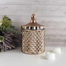 Load image into Gallery viewer, Geo Wax Melt Vessel - Rose Gold