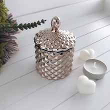 Load image into Gallery viewer, Geo Tea-light Vessel - Rose Gold