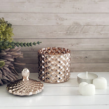 Load image into Gallery viewer, Geo Tea-light Vessel - Rose Gold