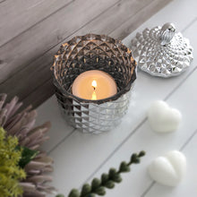 Load image into Gallery viewer, Geo Tea-light Vessel - Silver