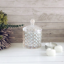 Load image into Gallery viewer, Our geometric tea-light vessels with classic french-topped lid adds a touch of sophistication to any room.